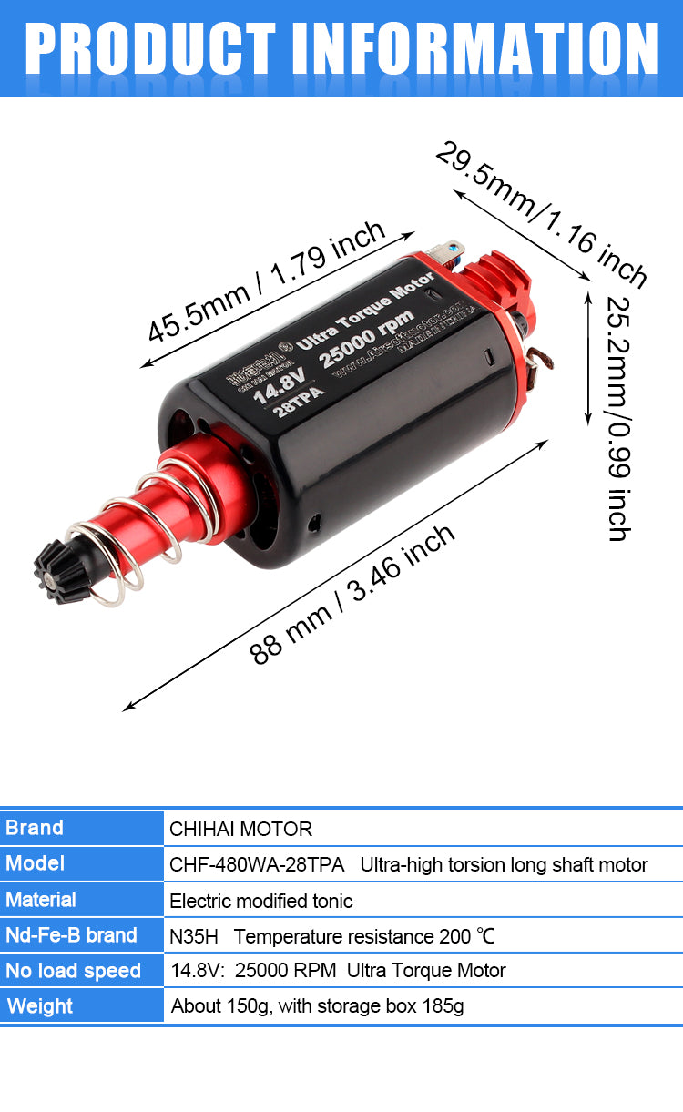 High Torque (28 TPA - Long)