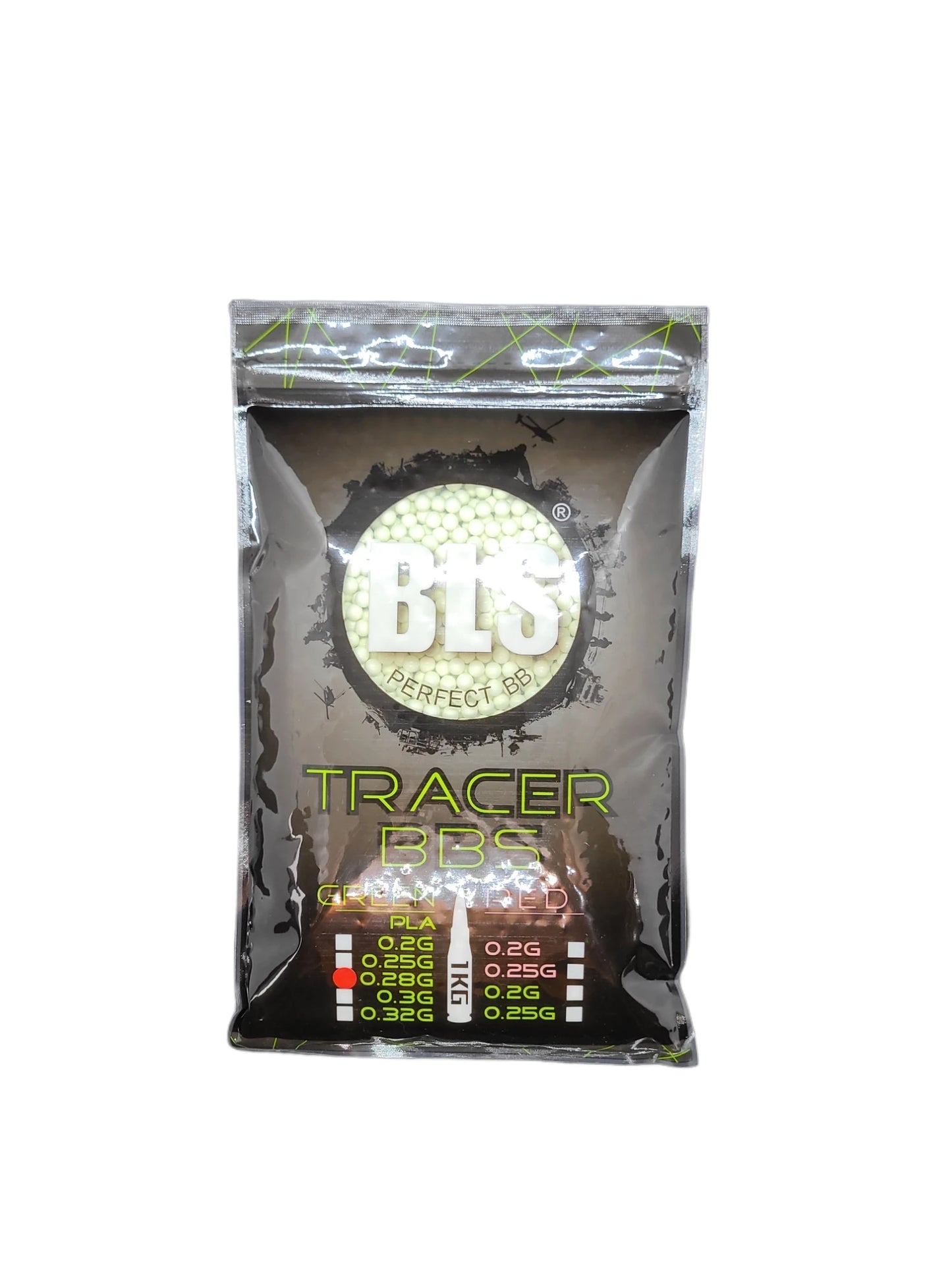Tracer BBs (1kg) – 0.28g (Green)